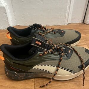 PUMA Men's Athletic Shoes - Olive, Black, and Orange